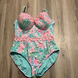 Lilly Pulitzer Floral Ladies One Piece Swimwear
